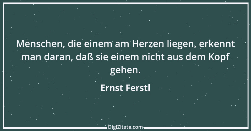 Zitat von Ernst Ferstl 857