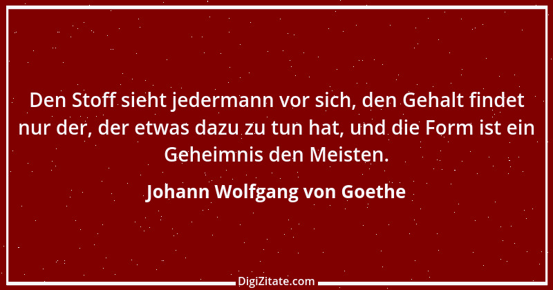 Zitat von Johann Wolfgang von Goethe 1416