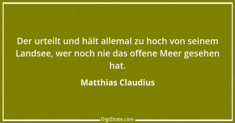 Zitat von Matthias Claudius 114