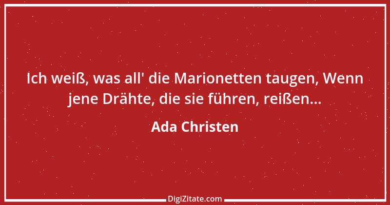 Zitat von Ada Christen 1