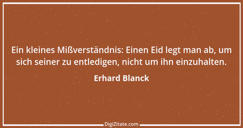 Zitat von Erhard Blanck 1972