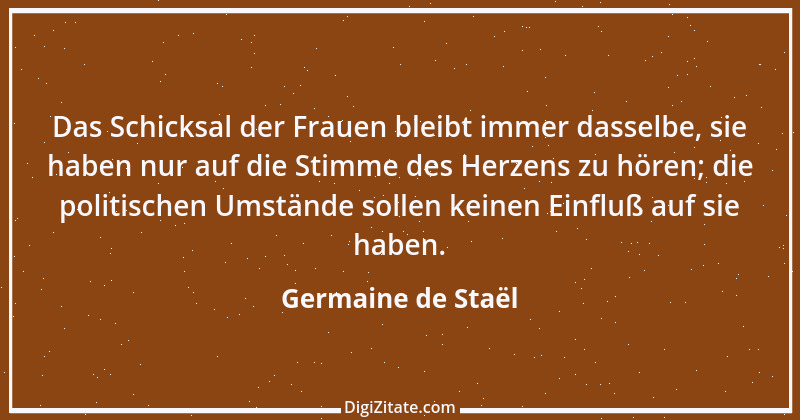 Zitat von Germaine de Staël 48