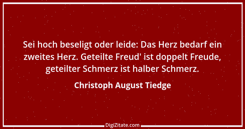 Zitat von Christoph August Tiedge 42