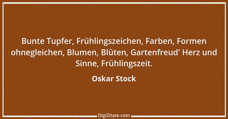 Zitat von Oskar Stock 17