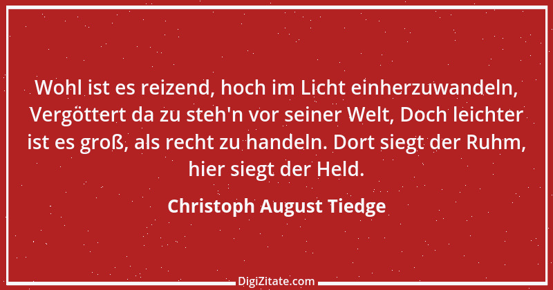 Zitat von Christoph August Tiedge 43