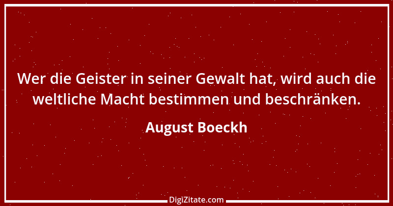 Zitat von August Boeckh 11