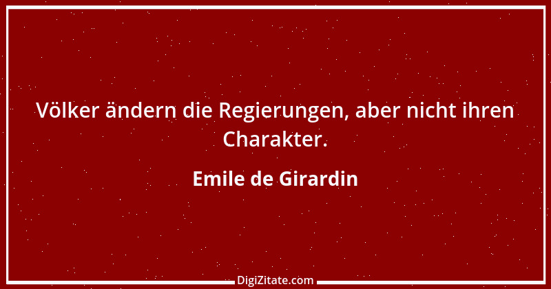 Zitat von Emile de Girardin 2