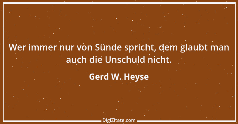 Zitat von Gerd W. Heyse 528