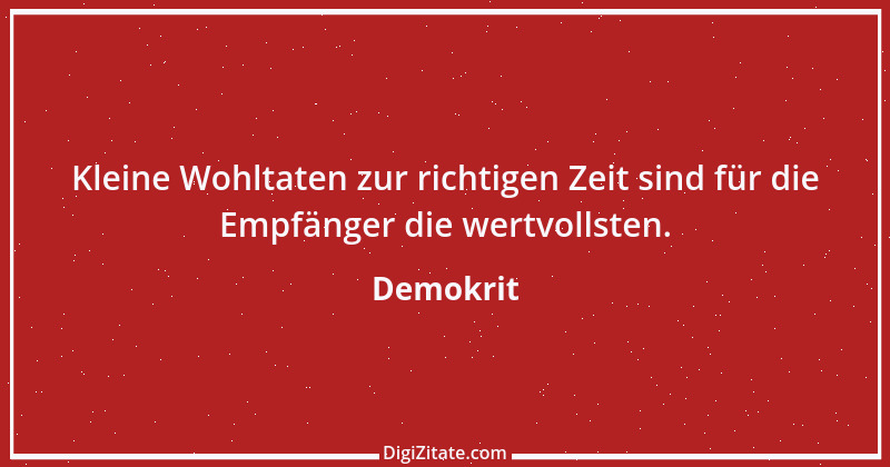 Zitat von Demokrit 125