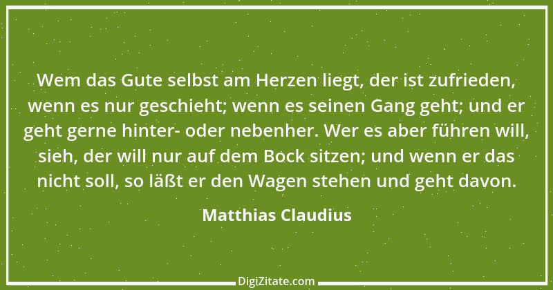 Zitat von Matthias Claudius 119