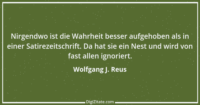 Zitat von Wolfgang J. Reus 261