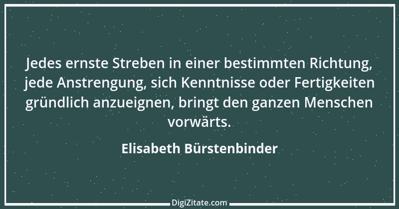 Zitat von Elisabeth Bürstenbinder 2