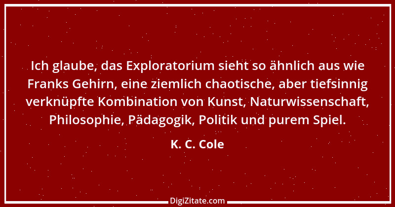 Zitat von K. C. Cole 3