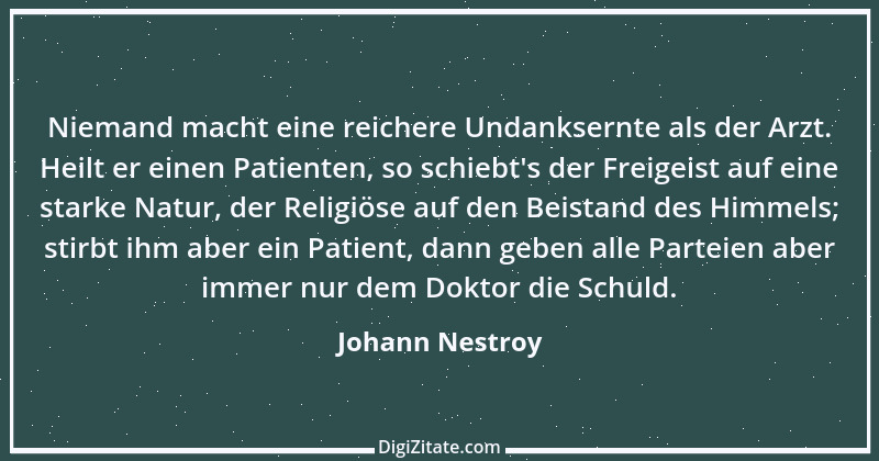 Zitat von Johann Nestroy 73