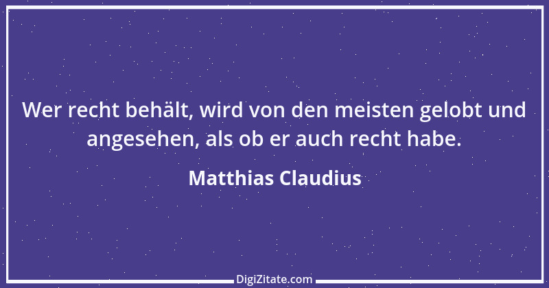 Zitat von Matthias Claudius 123