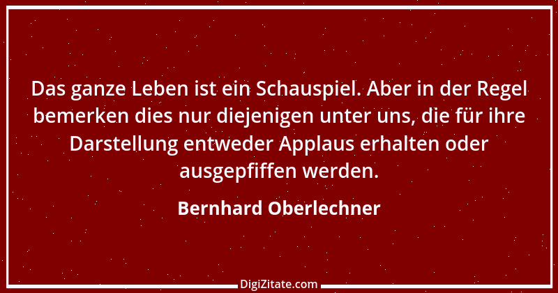 Zitat von Bernhard Oberlechner 1