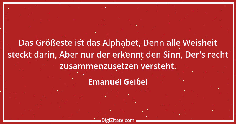 Zitat von Emanuel Geibel 153