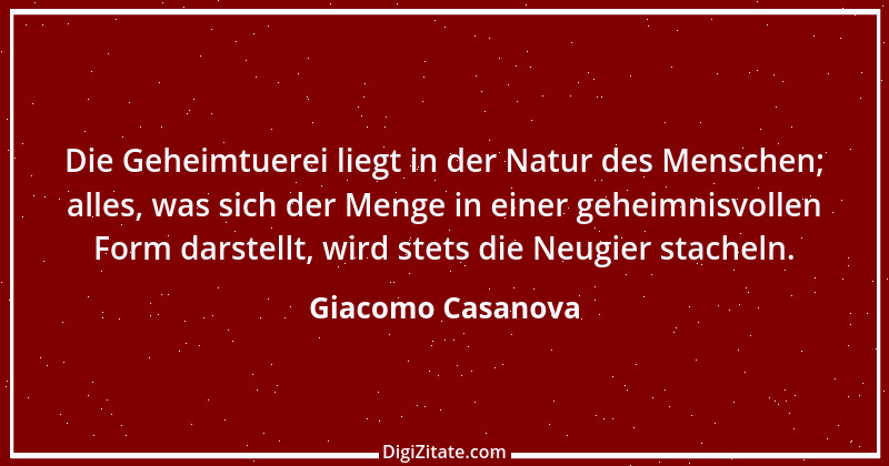 Zitat von Giacomo Casanova 60