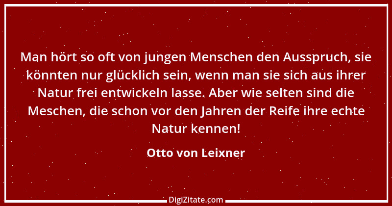 Zitat von Otto von Leixner 95