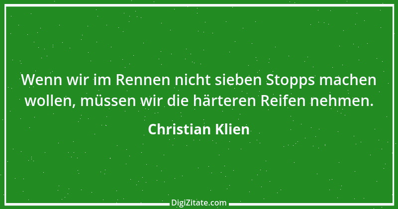 Zitat von Christian Klien 2