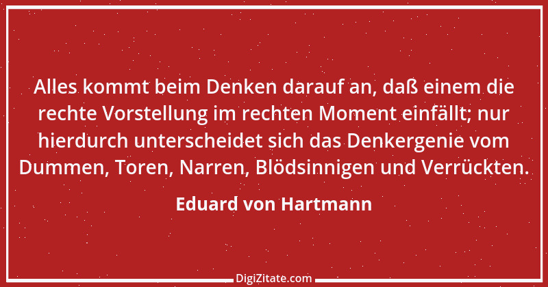 Zitat von Eduard von Hartmann 13