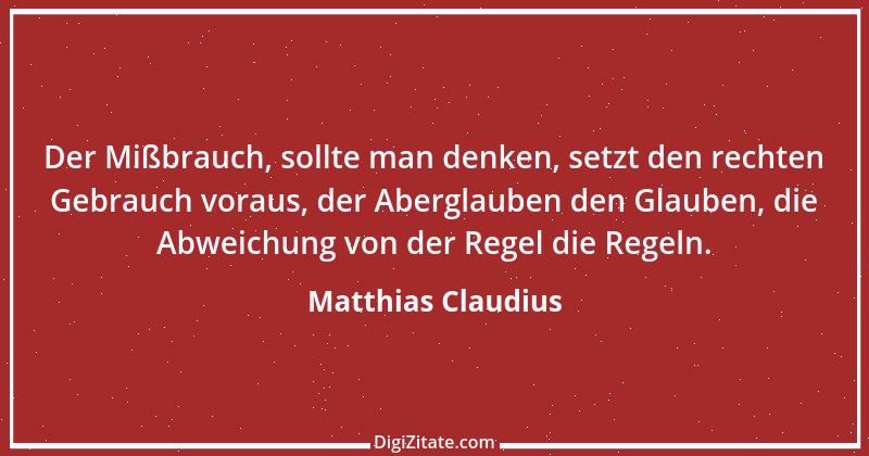 Zitat von Matthias Claudius 124