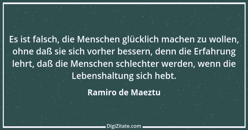 Zitat von Ramiro de Maeztu 1