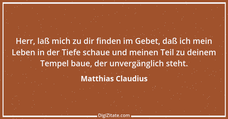 Zitat von Matthias Claudius 125