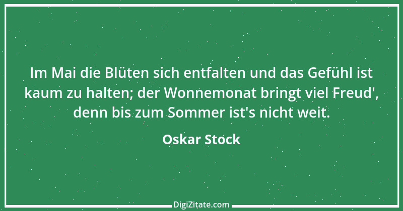 Zitat von Oskar Stock 27