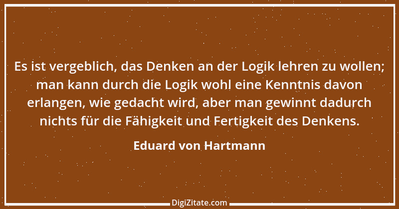 Zitat von Eduard von Hartmann 16