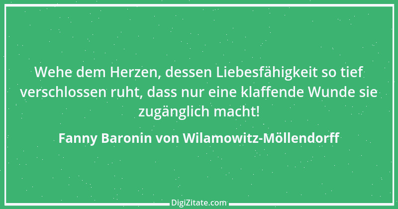 Zitat von Fanny Baronin von Wilamowitz-Möllendorff 3