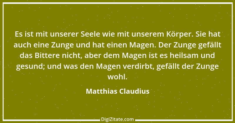 Zitat von Matthias Claudius 127