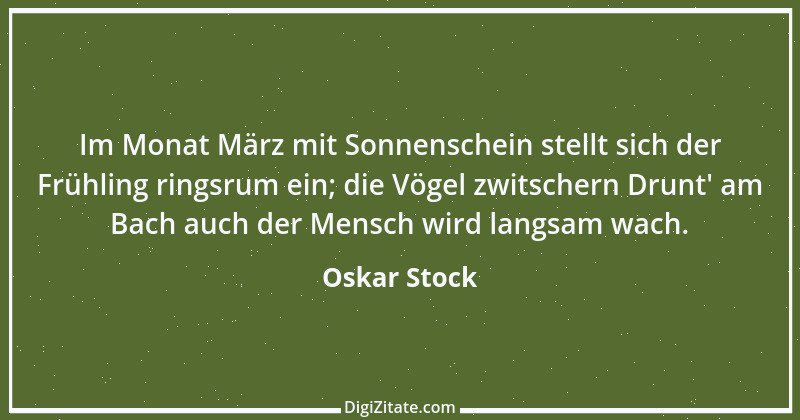 Zitat von Oskar Stock 30