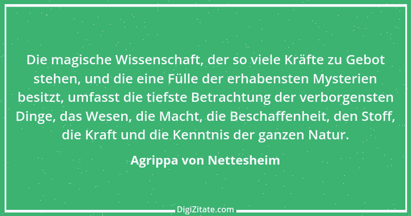 Zitat von Agrippa von Nettesheim 7