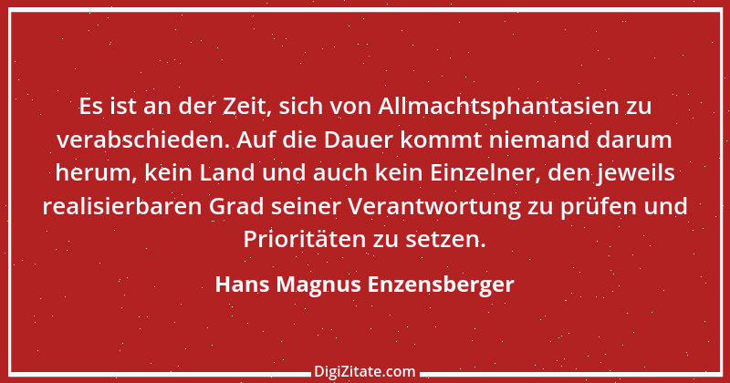 Zitat von Hans Magnus Enzensberger 26