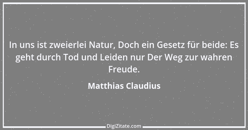 Zitat von Matthias Claudius 130