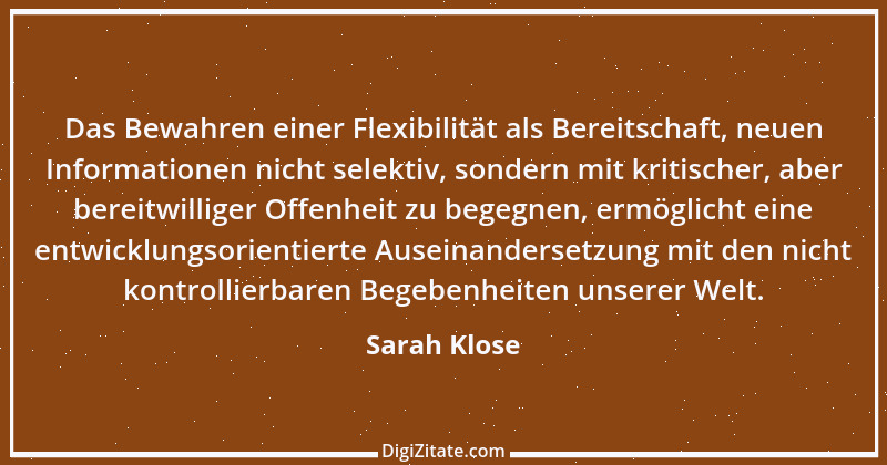 Zitat von Sarah Klose 68