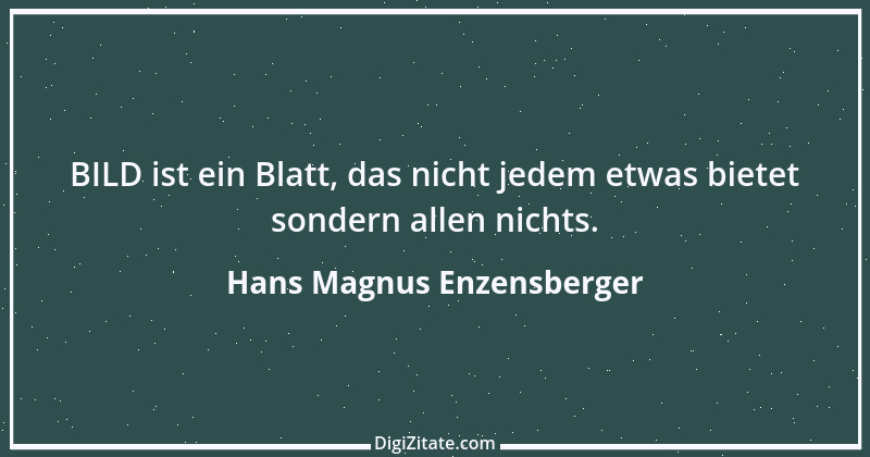 Zitat von Hans Magnus Enzensberger 27