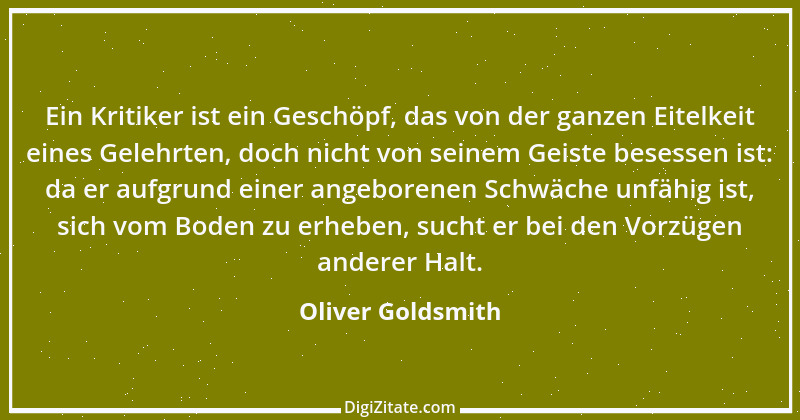 Zitat von Oliver Goldsmith 1