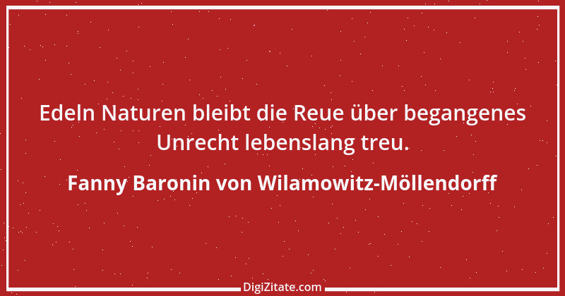 Zitat von Fanny Baronin von Wilamowitz-Möllendorff 9