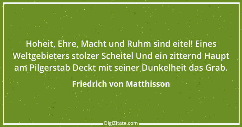 Zitat von Friedrich von Matthisson 2