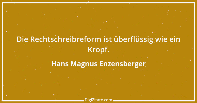 Zitat von Hans Magnus Enzensberger 29