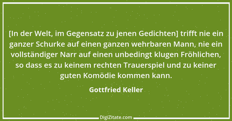 Zitat von Gottfried Keller 44