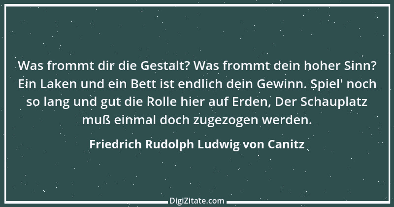 Zitat von Friedrich Rudolph Ludwig von Canitz 1