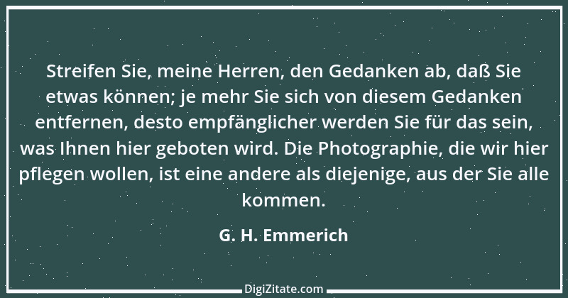 Zitat von G. H. Emmerich 1