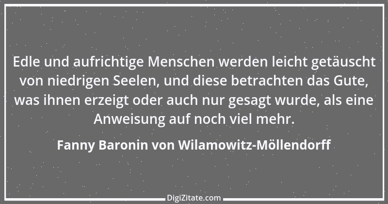 Zitat von Fanny Baronin von Wilamowitz-Möllendorff 11