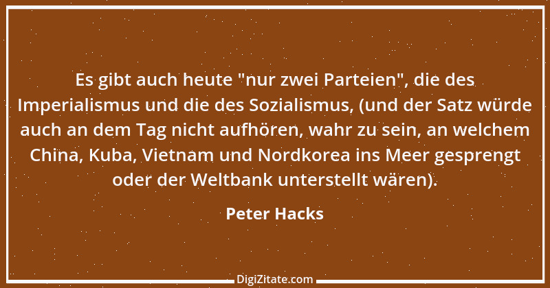 Zitat von Peter Hacks 2