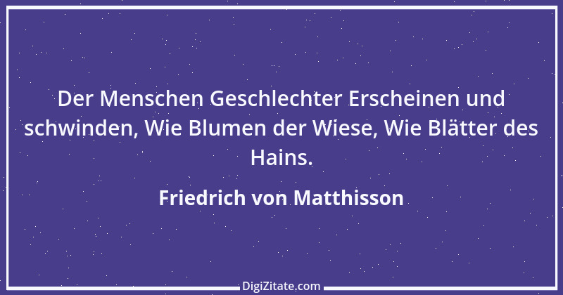 Zitat von Friedrich von Matthisson 5