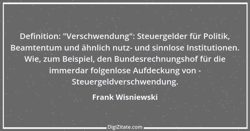 Zitat von Frank Wisniewski 26