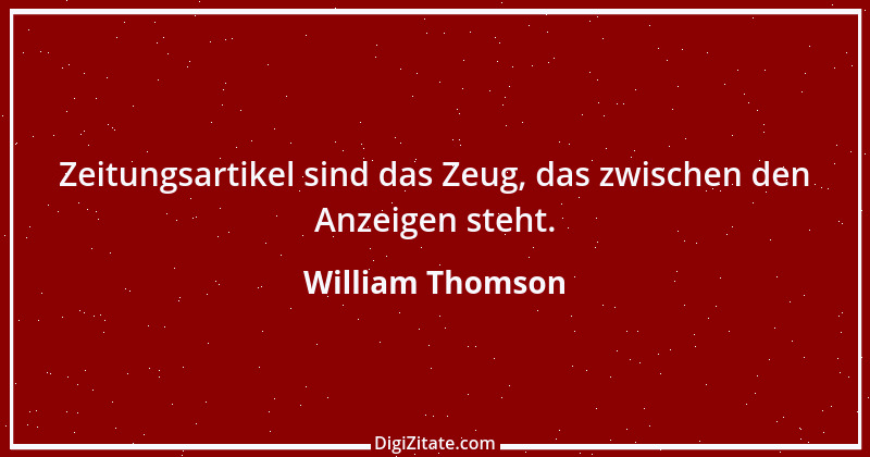 Zitat von William Thomson 7